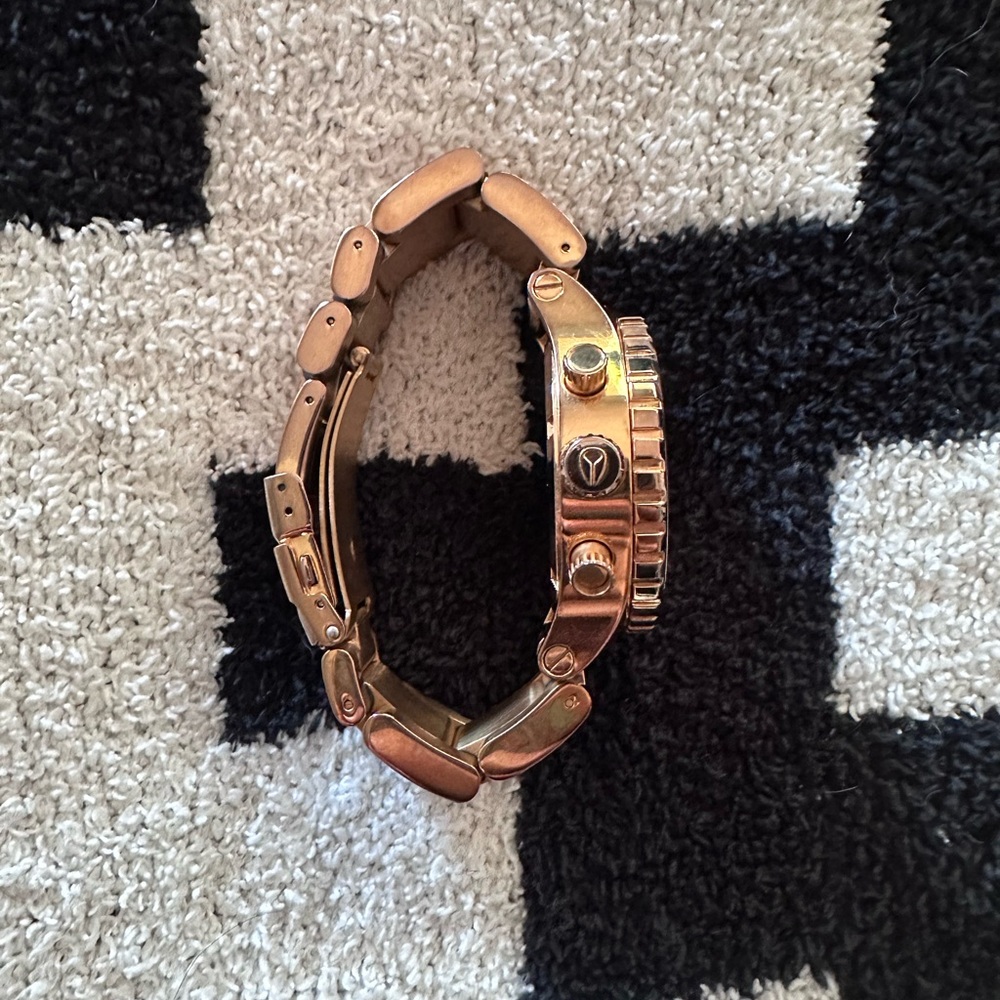 Nixon Rose Gold Chronograph Watch - Picture 4 of 7